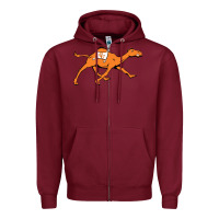 Burgundy campbell fighting camels Zipper Hoodie - linhVisuals