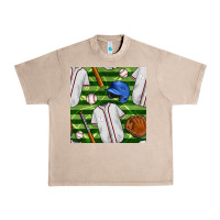 French Oak baseball uniform and field seamless pattern Urban Heavy Tee - BundleAndBundleShop