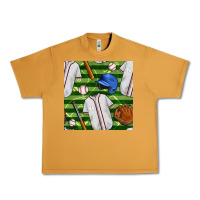 Peanut Butter baseball uniform and field seamless pattern Urban Heavy Tee - BundleAndBundleShop