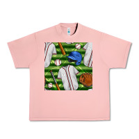 Salmon baseball uniform and field seamless pattern Urban Heavy Tee - BundleAndBundleShop