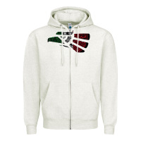 Oatmeal Heather hecho en mexico aztec calendar mexican eagle t shirt Zipper Hoodie - linhVisuals