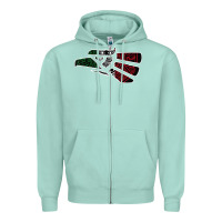 Seafoam hecho en mexico aztec calendar mexican eagle t shirt Zipper Hoodie - linhVisuals