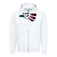 White hecho en mexico aztec calendar mexican eagle t shirt Zipper Hoodie - linhVisuals