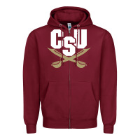 Burgundy charleston southern buccaneers Zipper Hoodie - linhVisuals