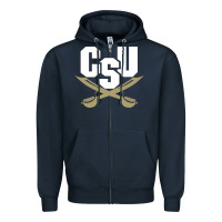 Navy charleston southern buccaneers Zipper Hoodie - linhVisuals