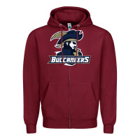 Burgundy charleston southern buccaneers Zipper Hoodie - linhVisuals