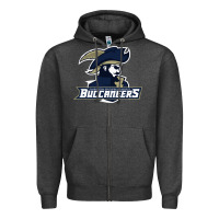 Charcoal Heather charleston southern buccaneers Zipper Hoodie - linhVisuals