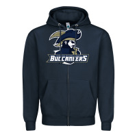 Navy charleston southern buccaneers Zipper Hoodie - linhVisuals
