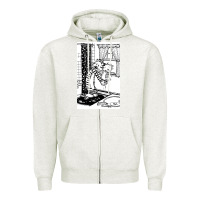 Oatmeal Heather calvin Zipper Hoodie - linhVisuals