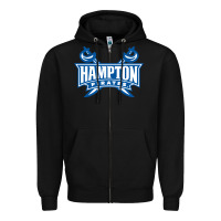 Black hampton pirates Zipper Hoodie - linhVisuals