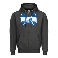 Charcoal Heather hampton pirates Zipper Hoodie - linhVisuals