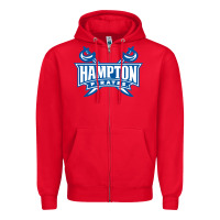 Red hampton pirates Zipper Hoodie - linhVisuals