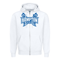 White hampton pirates Zipper Hoodie - linhVisuals