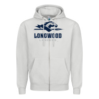 Dove Grey longwood lancers Zipper Hoodie - linhVisuals