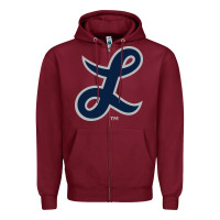 Burgundy longwood lancers Zipper Hoodie - linhVisuals