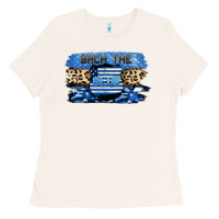 Bone Back the blue Ladies Tee - FaDigitalArtStudio