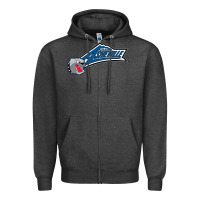 Charcoal Heather unc asheville bulldogs Zipper Hoodie - linhVisuals
