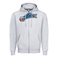 Heather Grey unc asheville bulldogs Zipper Hoodie - linhVisuals