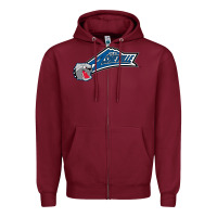 Burgundy unc asheville bulldogs Zipper Hoodie - linhVisuals