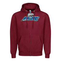Burgundy unc asheville bulldogs Zipper Hoodie - linhVisuals