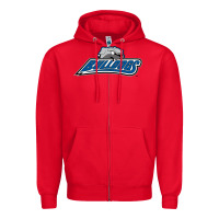 Red unc asheville bulldogs Zipper Hoodie - linhVisuals