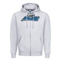 Heather Grey unc asheville bulldogs Zipper Hoodie - linhVisuals