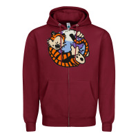 Burgundy calvin Zipper Hoodie - linhVisuals