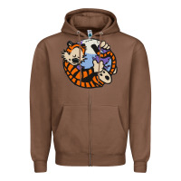 Chestnut calvin Zipper Hoodie - linhVisuals
