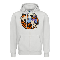 Dove Grey calvin Zipper Hoodie - linhVisuals