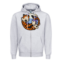 Heather Grey calvin Zipper Hoodie - linhVisuals