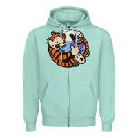 Seafoam calvin Zipper Hoodie - linhVisuals