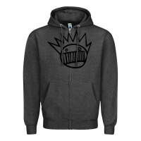 Charcoal Heather suitable-ween-boognish-worn Zipper Hoodie - linhVisuals