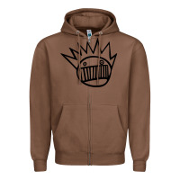 Chestnut suitable-ween-boognish-worn Zipper Hoodie - linhVisuals