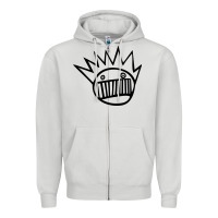 Dove Grey suitable-ween-boognish-worn Zipper Hoodie - linhVisuals