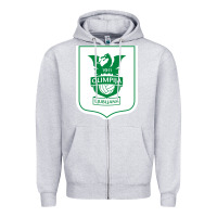 Heather Grey eiteun olimpija ljubljana Zipper Hoodie - linhVisuals