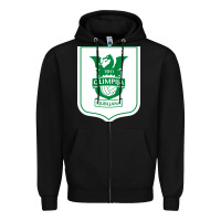 Black eiteun olimpija ljubljana Zipper Hoodie - linhVisuals