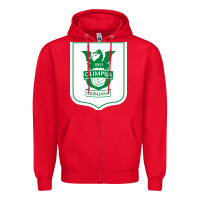 Red eiteun olimpija ljubljana Zipper Hoodie - linhVisuals