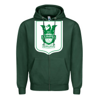 Sports Green eiteun olimpija ljubljana Zipper Hoodie - linhVisuals