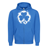 True Royal irish pride clover leaf  saint irish pats st. patrick's day t shirt Zipper Hoodie - linhVisuals