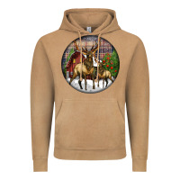 Vintage Camel elk buck deer christmas Vintage Hoodie - LillyAllenDesigns