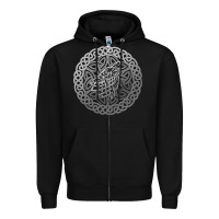 Ireland Celtic Knotwork Design Ornament Wolf Original Celtic Pullover Zipper Hoodie | Teevron
