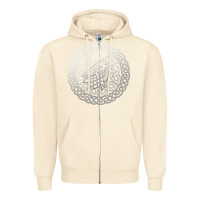 Sandshell ireland celtic knotwork design ornament wolf original celtic pullover Zipper Hoodie - linhVisuals