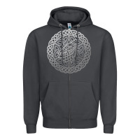 Smoke ireland celtic knotwork design ornament wolf original celtic pullover Zipper Hoodie - linhVisuals