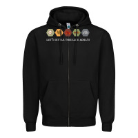 Black let's settle this like adults board game night shirt Zipper Hoodie - linhVisuals