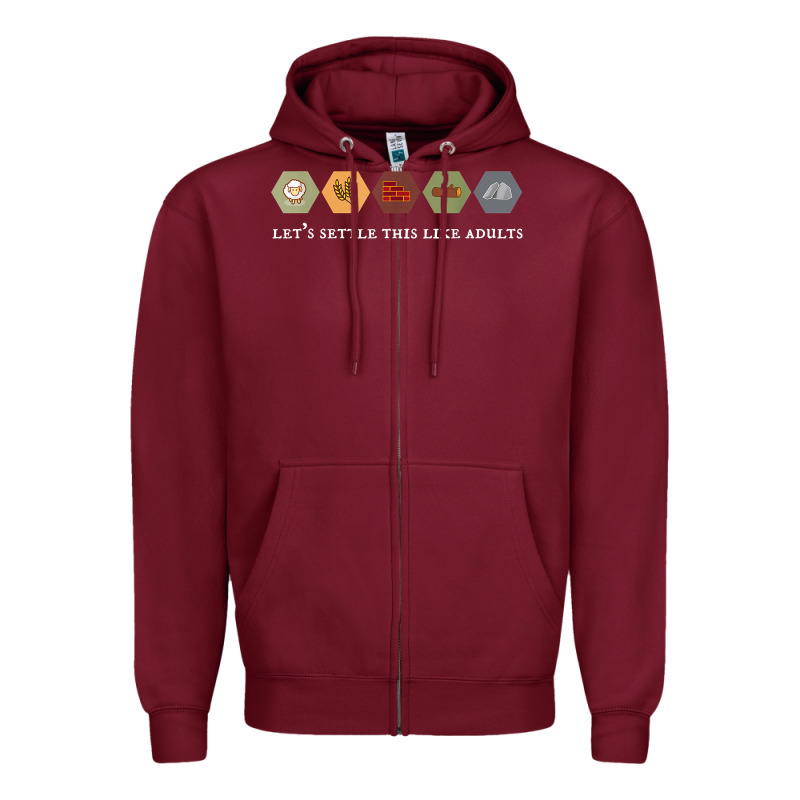 Let's Settle This Like Adults Board Game Night Shirt Zipper Hoodie by linhVisuals | Teevron