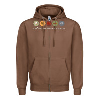 Chestnut let's settle this like adults board game night shirt Zipper Hoodie - linhVisuals
