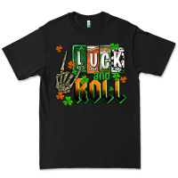 Black St. Patrick's Luck and roll Premium Tee - OliviaCreatesArt