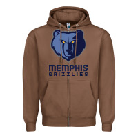 Chestnut suitable-memphis-grizzlies-worn Zipper Hoodie - linhVisuals