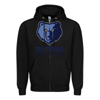 Black suitable-memphis-grizzlies-worn Zipper Hoodie - linhVisuals