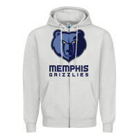 Dove Grey suitable-memphis-grizzlies-worn Zipper Hoodie - linhVisuals